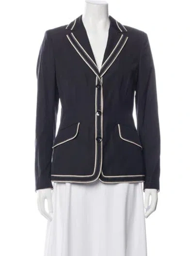 Pre-owned Rena Lange Blazer W/ Tags In Blue