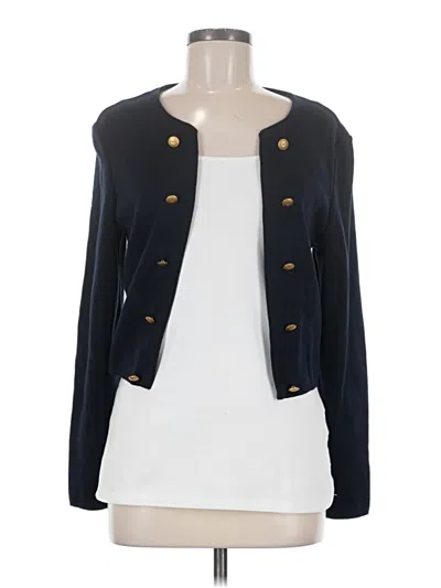 Pre-owned Rena Lange Cardigan Sweater In Blue