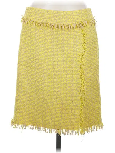 Pre-owned Rena Lange Casual Skirt In Yellow