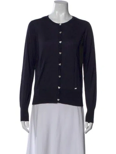 Pre-owned Rena Lange Crew Neck Sweater In Black