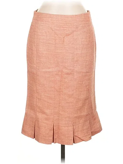 Pre-owned Rena Lange Formal Skirt In Brown
