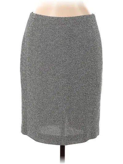 Pre-owned Rena Lange Formal Skirt In Gray