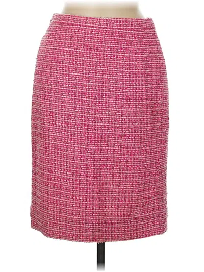 Pre-owned Rena Lange Formal Skirt In Pink