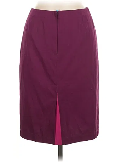 Pre-owned Rena Lange Formal Skirt In Purple