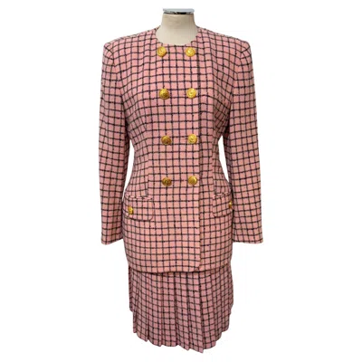 Pre-owned Rena Lange Jacket And Skirt Suit Fr 38 / It 42 In Brown