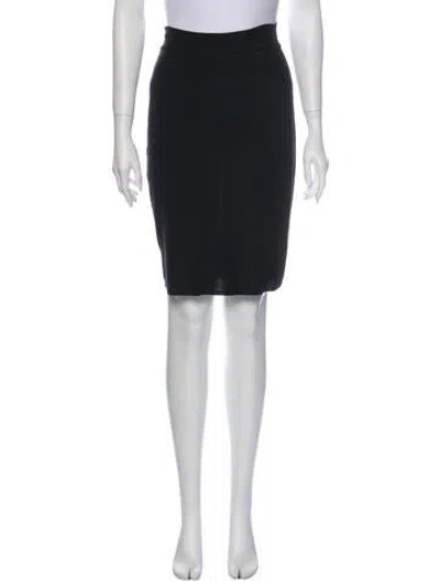 Pre-owned Rena Lange Knee-length Skirt In Black