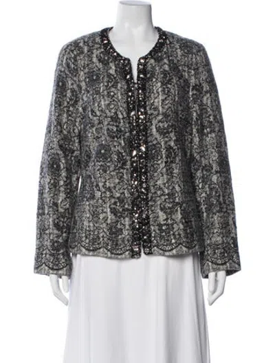 Pre-owned Rena Lange Lace Pattern Jacket In Multicolor