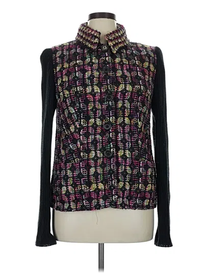 Pre-owned Rena Lange Sweater Vest In Black