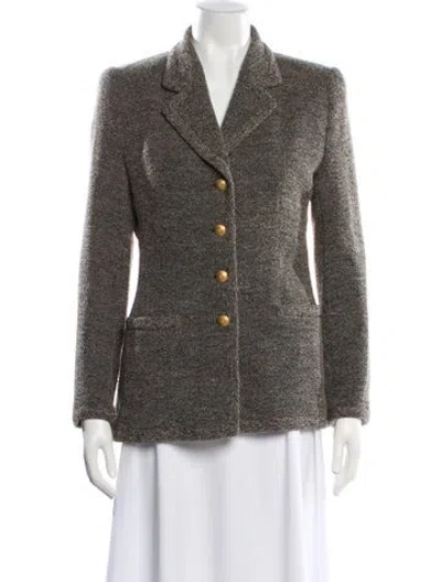 Pre-owned Rena Lange Virgin Wool Blazer In Neutral