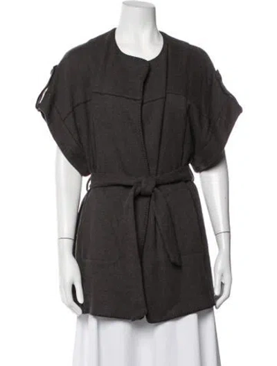 Pre-owned Rena Lange Virgin Wool Jacket In Grey