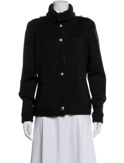 Pre-owned Rena Lange Virgin Wool Turtleneck Sweater In Blue
