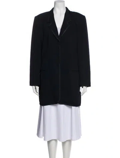 Pre-owned Rena Lange Wool Blazer In Black