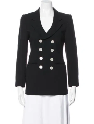 Pre-owned Rena Lange Wool Blazer In Black
