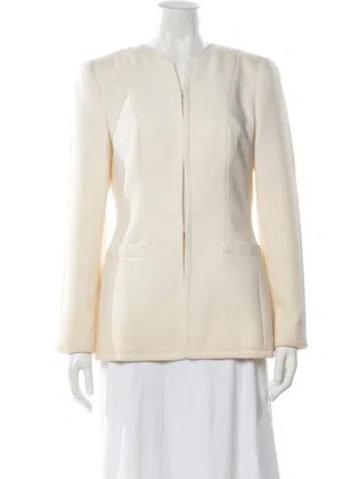 Pre-owned Rena Lange Wool Blazer In Neutrals
