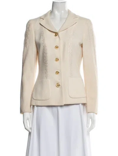 Pre-owned Rena Lange Wool Blazer In Neutrals