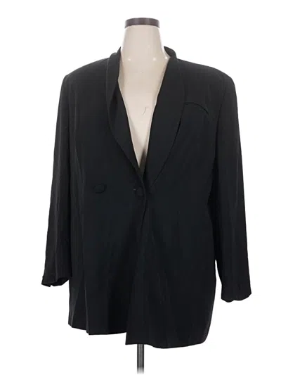 Pre-owned Rena Rowan Blazer Jacket In Black