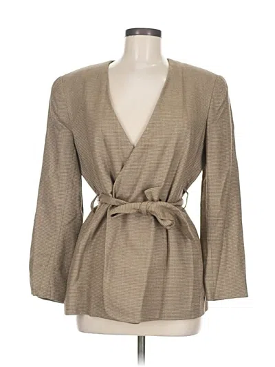 Pre-owned Rena Rowan Blazer Jacket In Brown