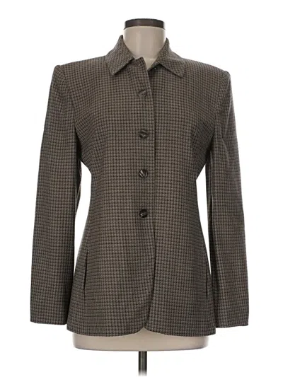 Pre-owned Rena Rowan Blazer Jacket In Brown