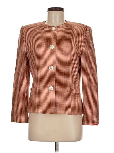 Pre-owned Rena Rowan Blazer Jacket In Orange