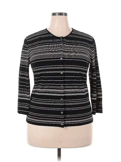 Pre-owned Rena Rowan Cardigan Sweater In Black