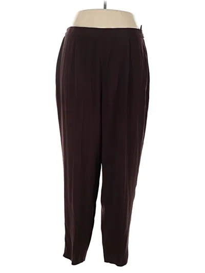 Pre-owned Rena Rowan Casual Pants In Burgundy
