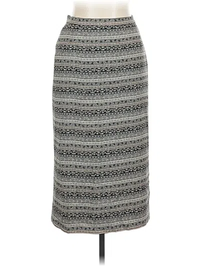 Pre-owned Rena Rowan Casual Skirt In Gray