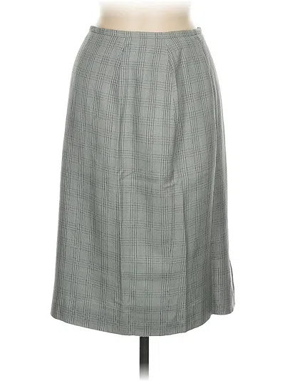 Pre-owned Rena Rowan For Saville Formal Skirt In Gray