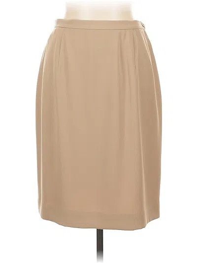 Pre-owned Rena Rowan Formal Skirt In Brown