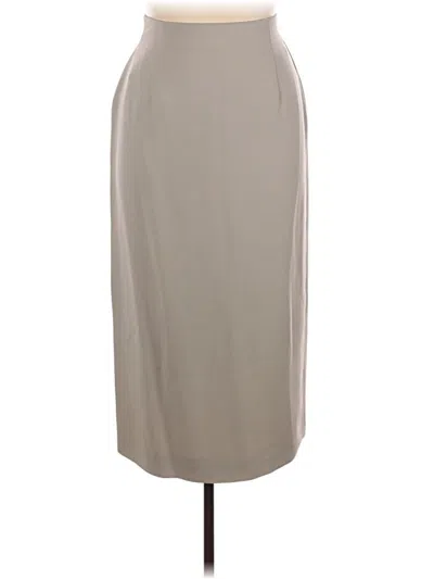 Pre-owned Rena Rowan Formal Skirt In Tan