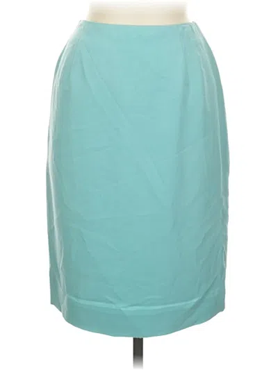 Pre-owned Rena Rowan Formal Skirt In Teal