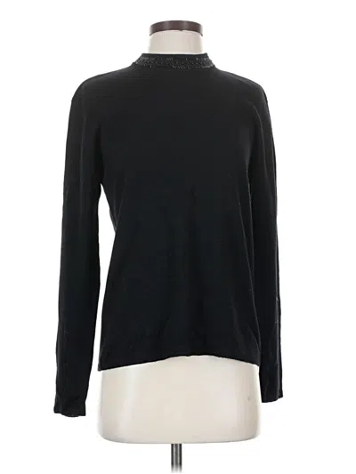 Pre-owned Rena Rowan Long Sleeve Turtleneck In Black