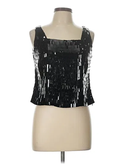Pre-owned Rena Rowan Sleeveless Blouse In Black