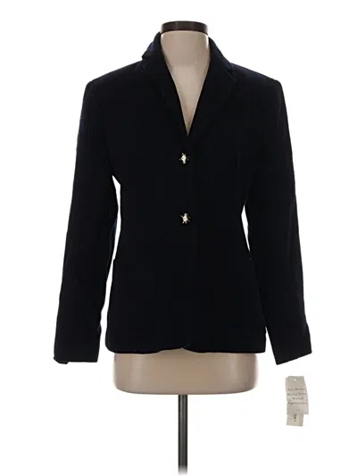 Pre-owned Rena Rowan Wool Blazer Jacket In Black