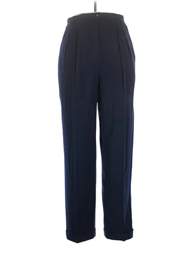 Pre-owned Rena Rowan Wool Pants In Blue