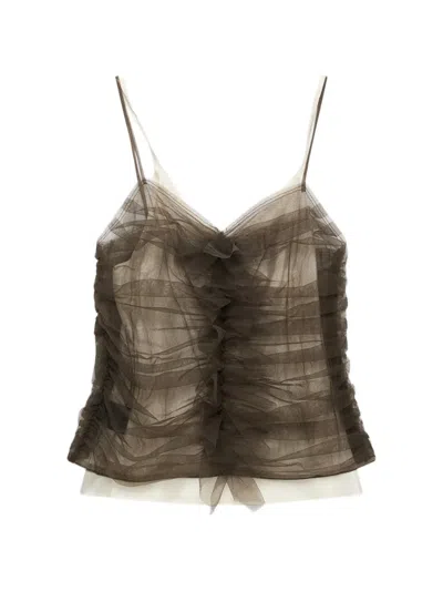 Renaissance Renaissance Deedee Ruffled Camisole Top In Multi