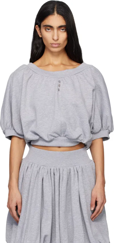 Renaissance Renaissance Gray Amelia Sweat Top