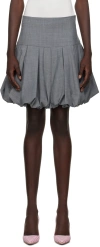 Renaissance Renaissance Gray Qajar 2.0 Mini Skirt In Grey Tailoring