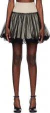 Renaissance Renaissance Gray Qajar Tulle Miniskirt In Grey