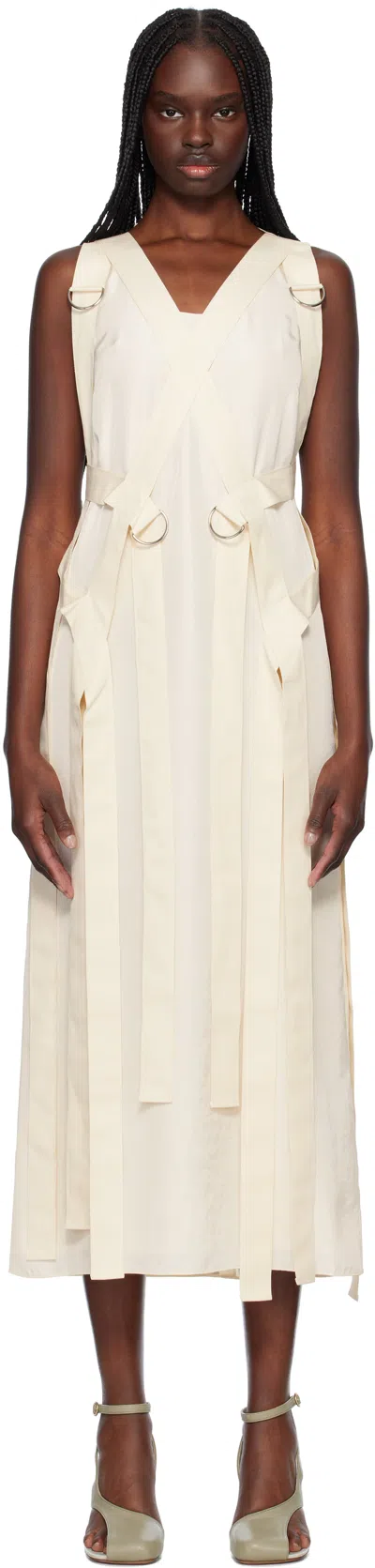 Renaissance Renaissance Off-white Samia Maxi Dress In Cream