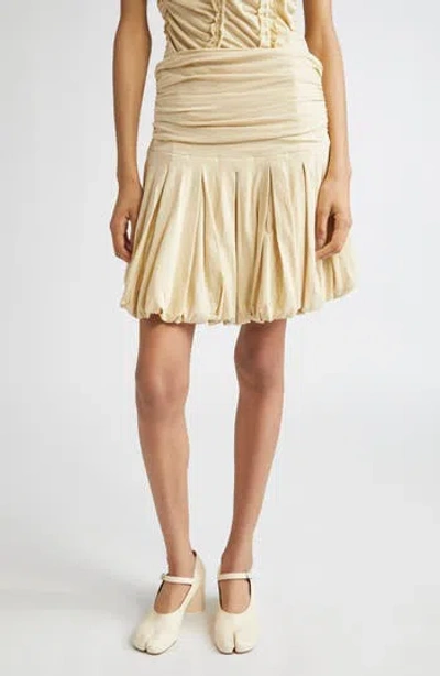 RENAISSANCE RENAISSANCE RENAISSANCE RENAISSANCE QAJAR PLEATED BUBBLE HEM JERSEY MINISKIRT