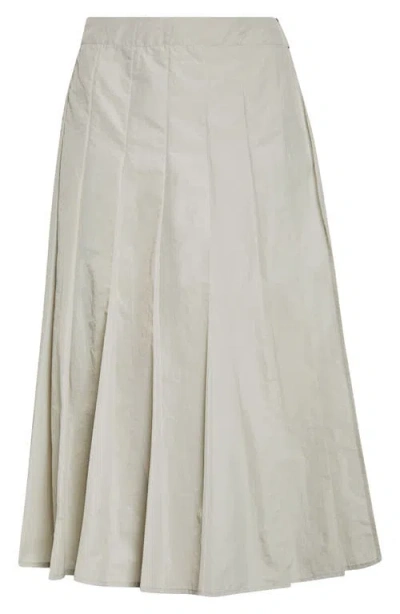 Renaissance Renaissance Sequel Pleated Midi Skirt In Grey
