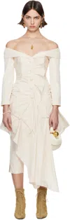 Renaissance Renaissance Ssense Exclusive Bridal Capsule Coco Minidress In White