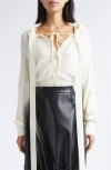 Renaissance Renaissance Yas Tie Neck Top In White