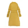 Renaissance Yellow Sade Tunic In Gold
