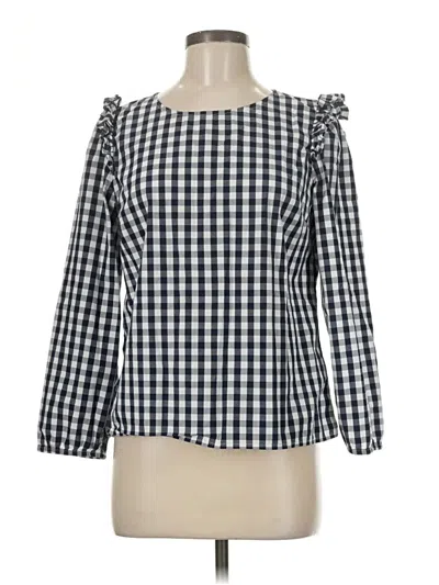 Pre-owned Re:named 3/4 Sleeve Blouse In Blue