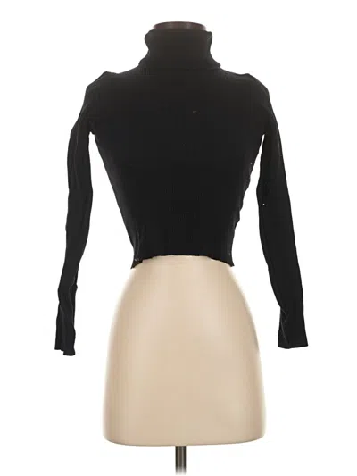Pre-owned Re:named Long Sleeve Top Black Turtleneck Tops