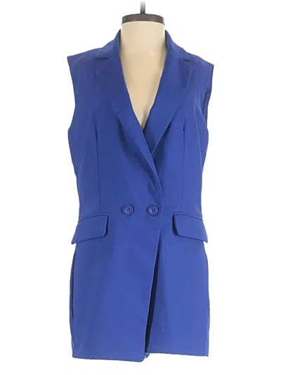 Pre-owned Re:named Romper In Blue