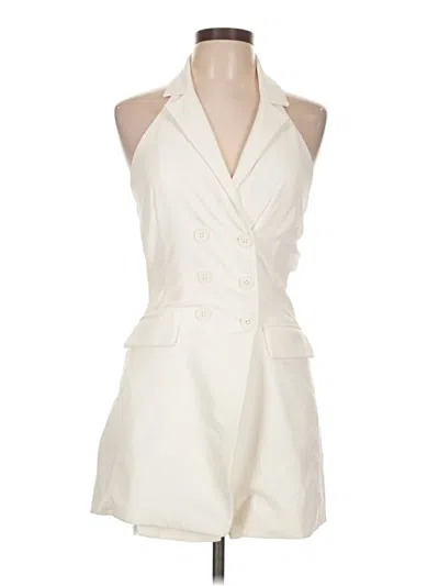 Pre-owned Re:named Romper In Ivory