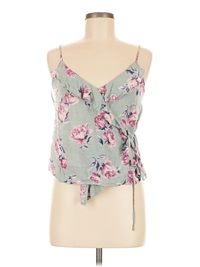 Pre-owned Re:named Sleeveless Blouse In Green