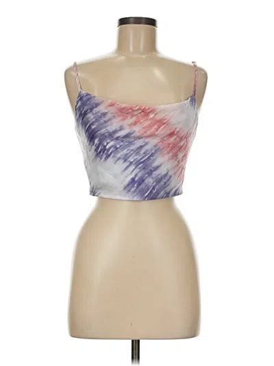 Pre-owned Re:named Sleeveless Top Purple Strapless Neckline Tops